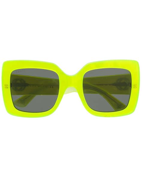 gucci neon sunglasses|authentic new gucci sunglasses women.